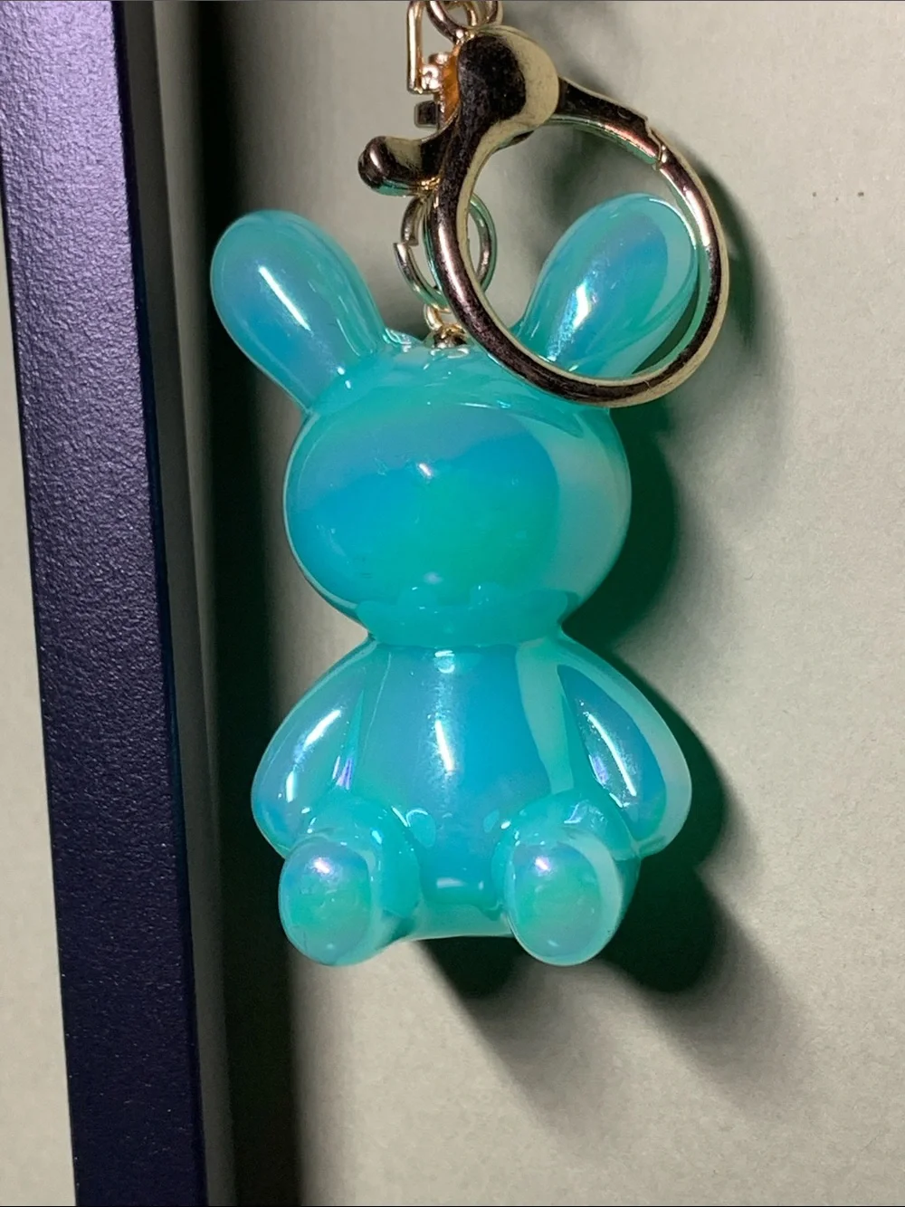 Charm Buddy Keychain - Blue Rabbit